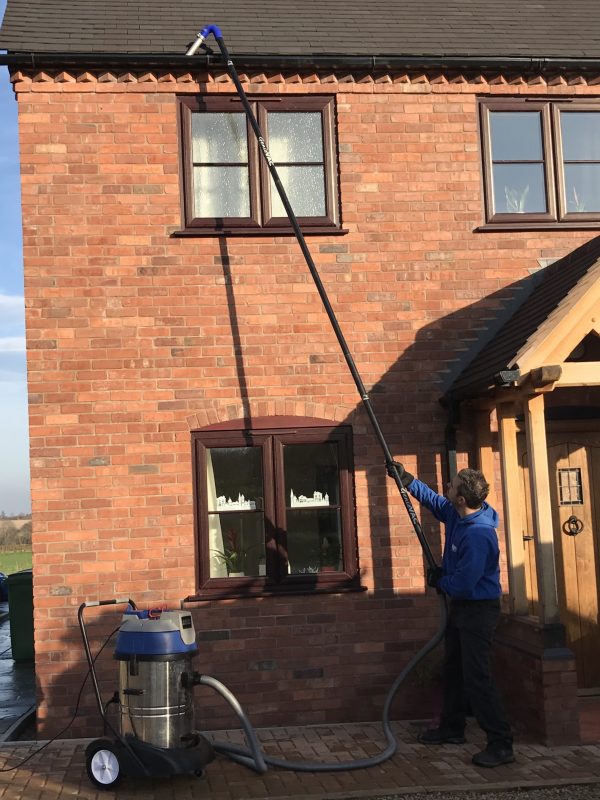 Window Cleaner in Shrewsbury, image of AG Window Cleaning - Gutter emptying-clearing services